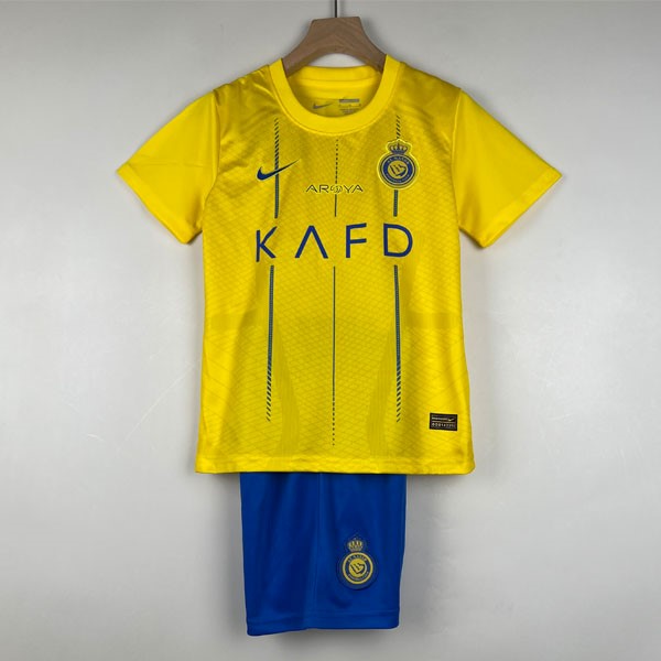 Camiseta Al-Nassr FC Replica Primera Ropa Niño 2023/24